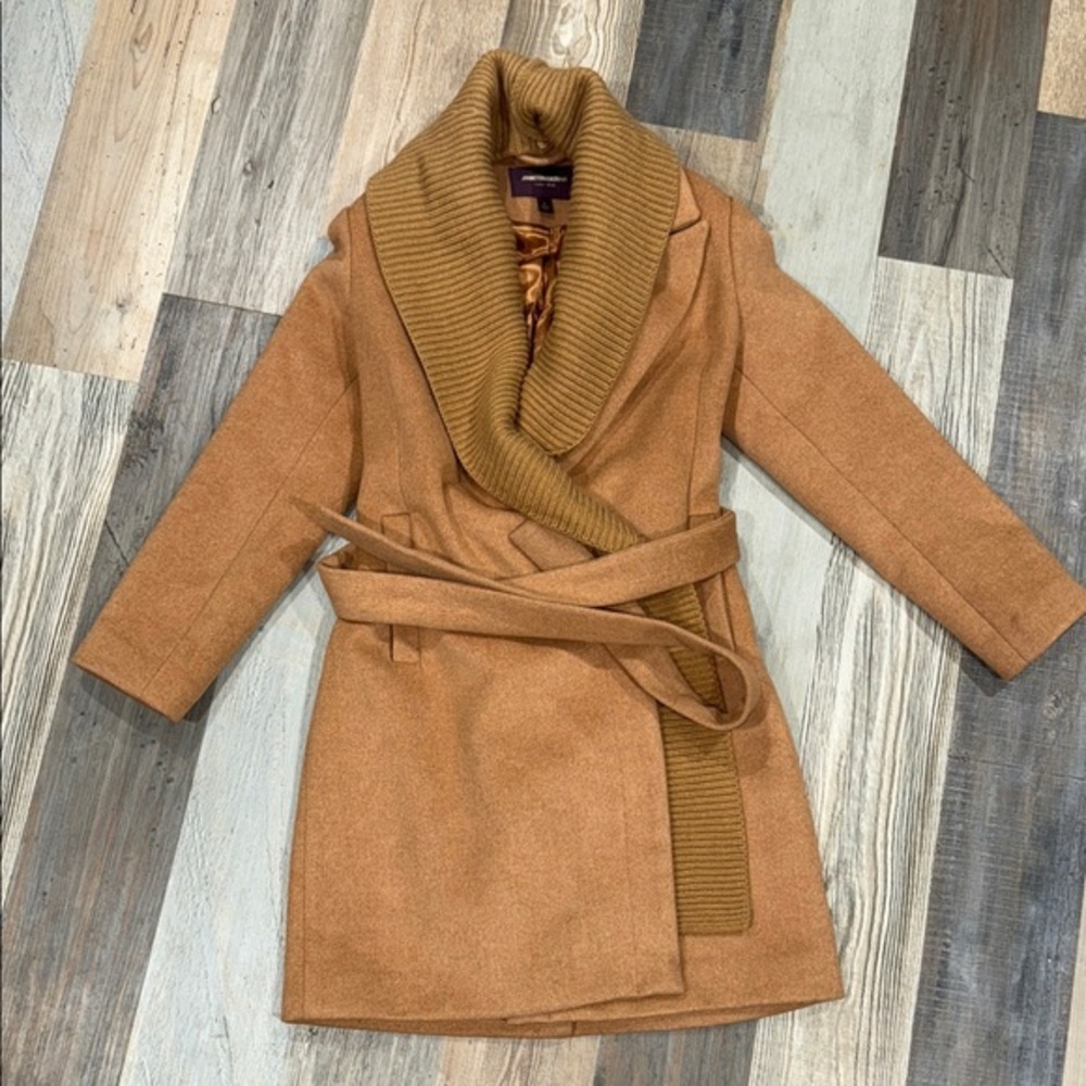 Johnston & Murphy Camel tan Shawl Collar Coat
